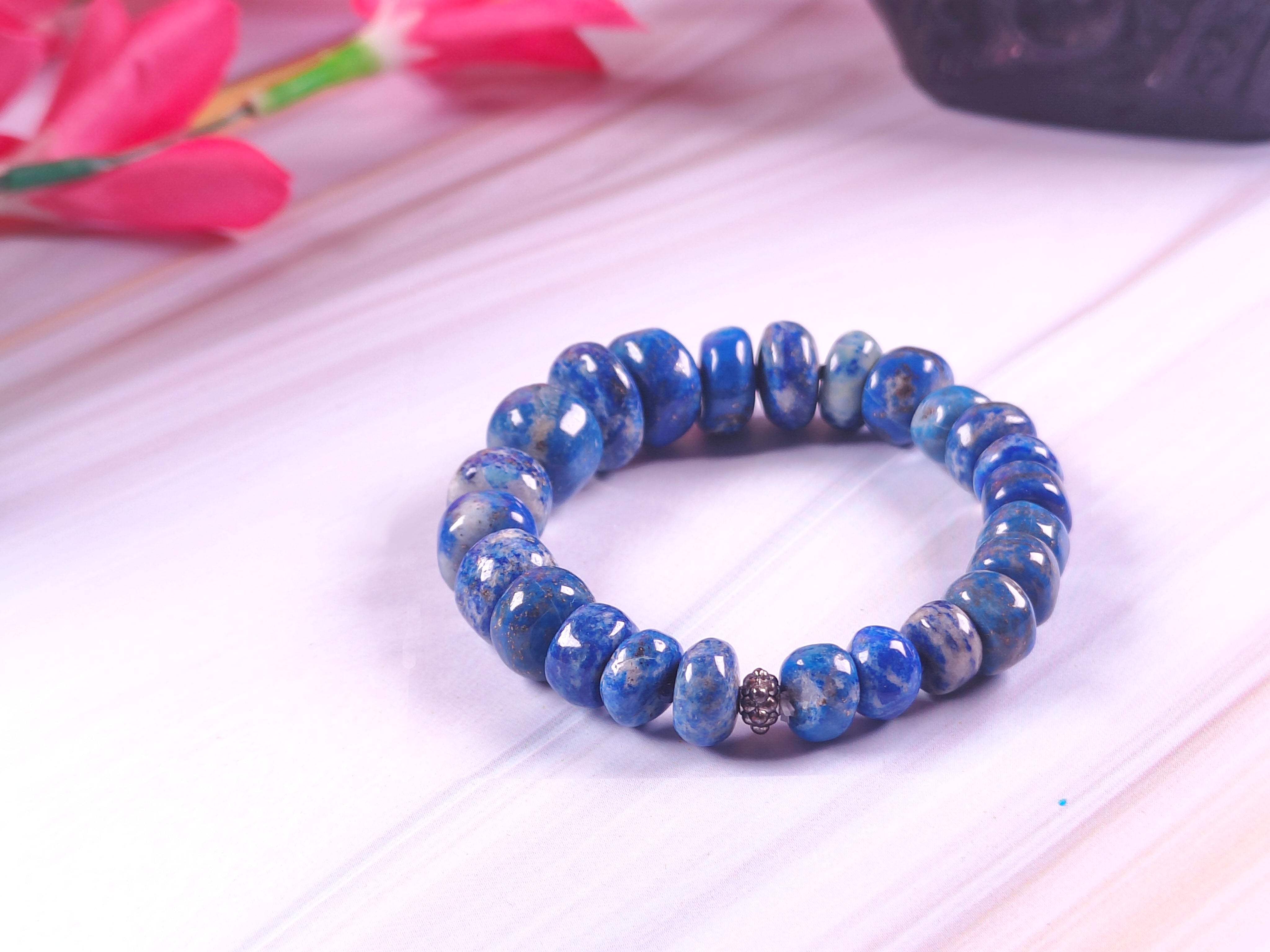 Lapis Lazuli Bracelet -Stone of Knowledge and Wisdom – Treasure Arts and  Gems