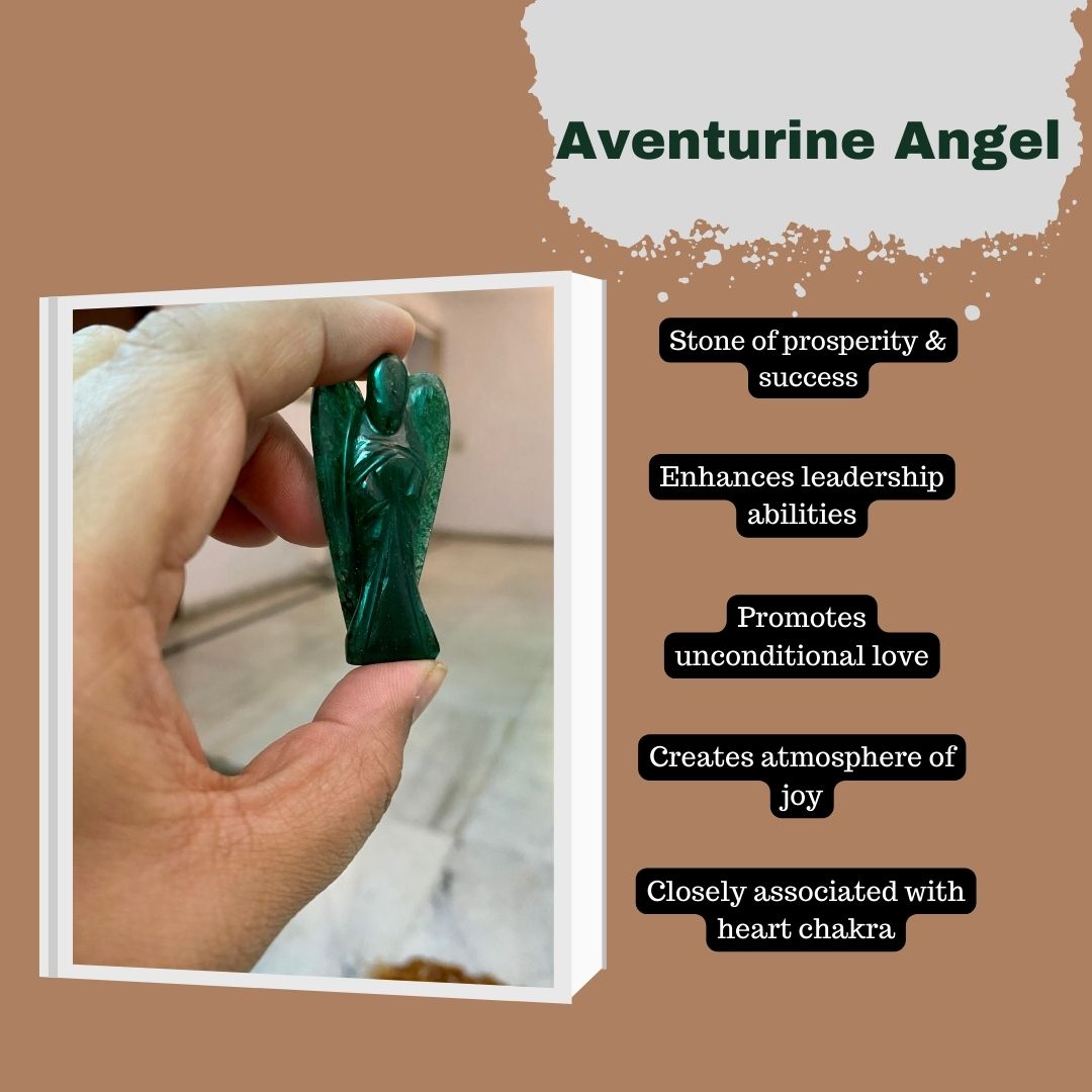 Prosperity Green Aventurine Angel ( Small )