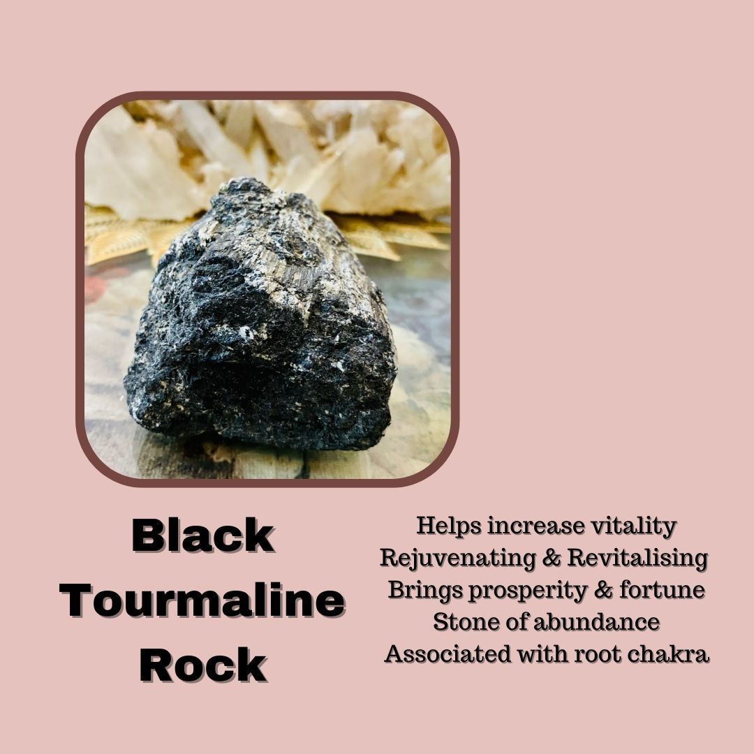 Energy Enhancer Black Tourmaline Rock